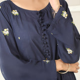 MIDNIGHT- 2 PIECE EMBROIDERED SUIT (STITCHED)