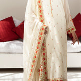 ANARKALI- 3 PIECE EMBROIDERED SUIT (STITCHED)