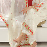 ANARKALI- 3 PIECE EMBROIDERED SUIT (STITCHED)